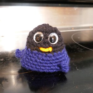 Flip-A-Bird Stuffie | Novelty Plush | Gag Gift | Friend Gift navy blue