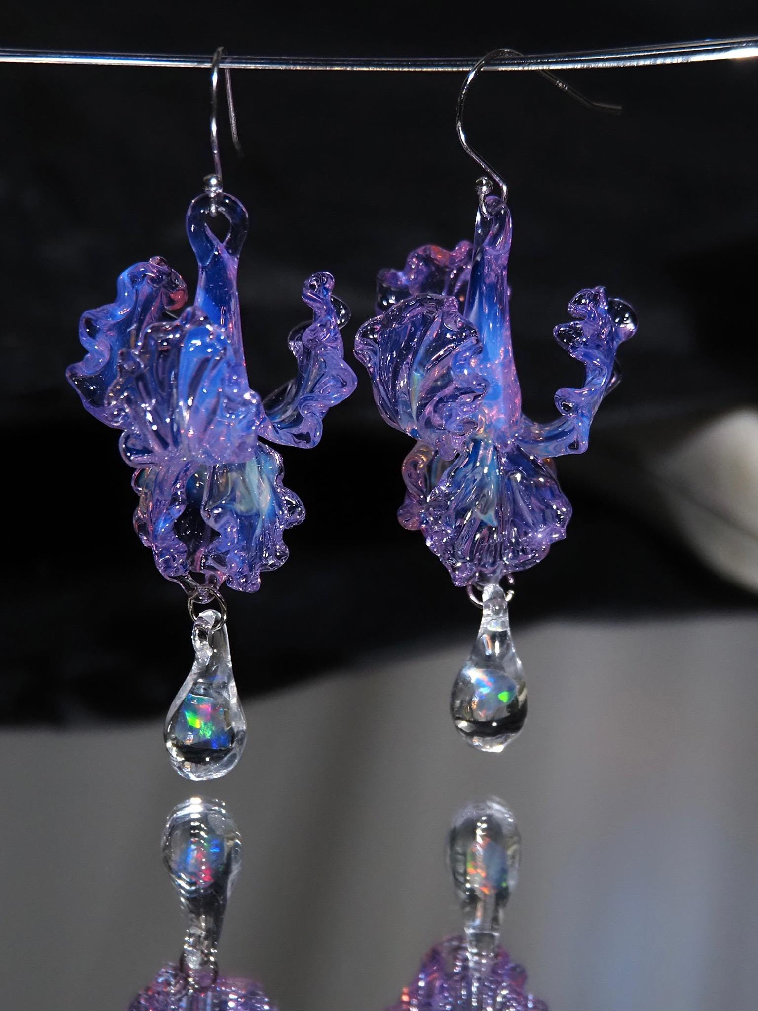 Iris Earrings - Etsy