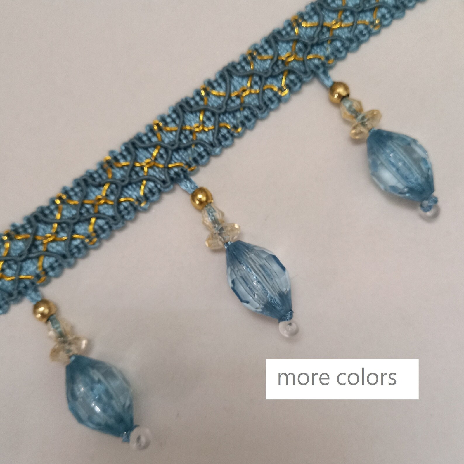 Beaded Trim by the Yard Bead Trim Beading Trim 2 1/2 Inch 6 Etsy