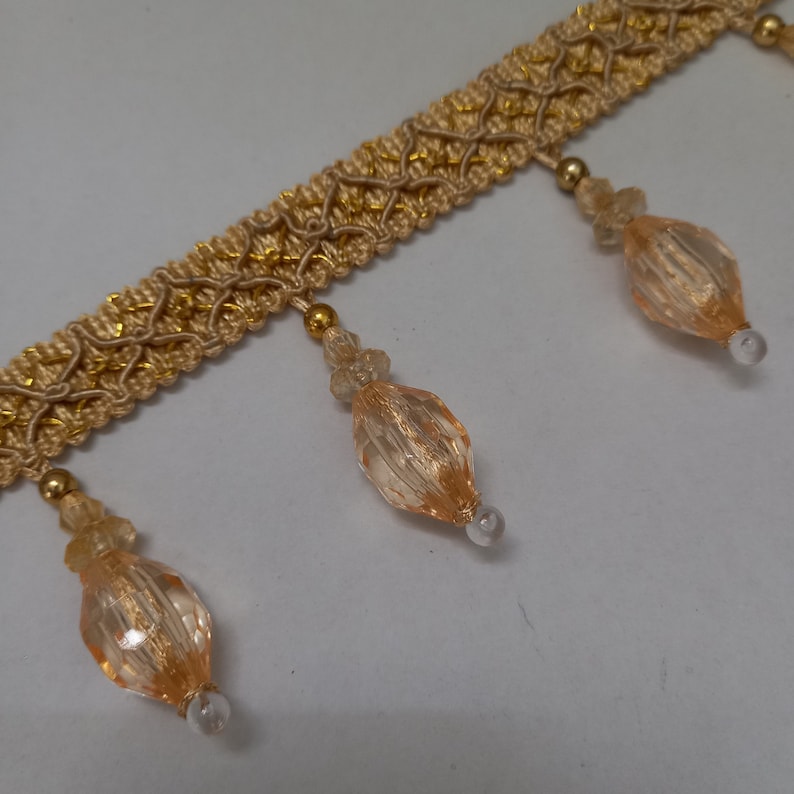 Beaded Trim by the Yard Bead Trim Beading Trim 2 1/2 Inch 6 Etsy