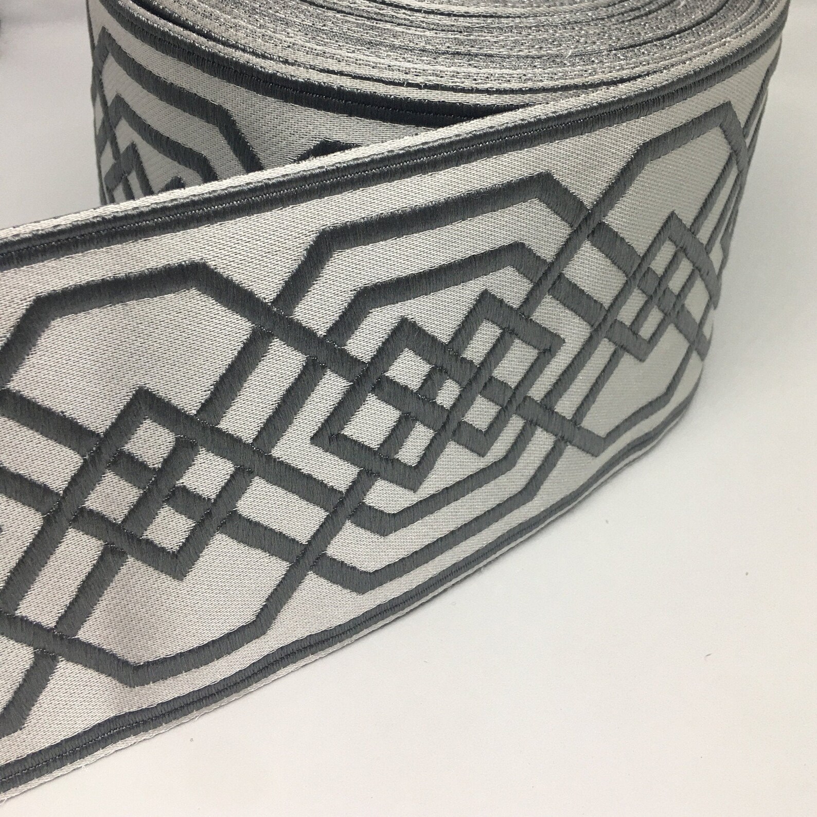 Fabric Trim Tape for Curtains Blue Navy Green Gray Tan by the Etsy