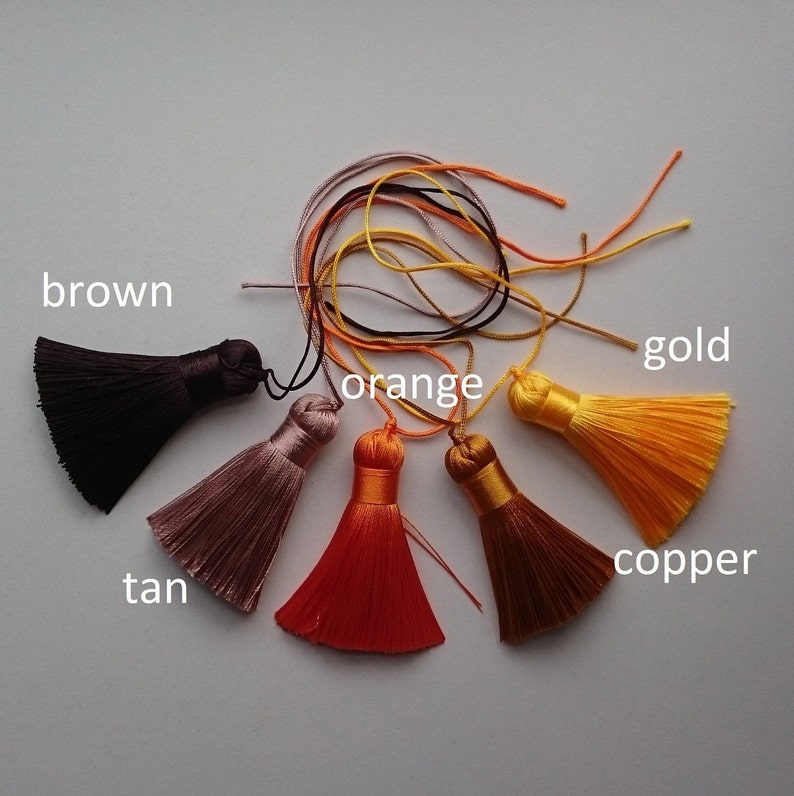Silk small tassel 2 inch 5cm tassels for jewelry bookmark Etsy