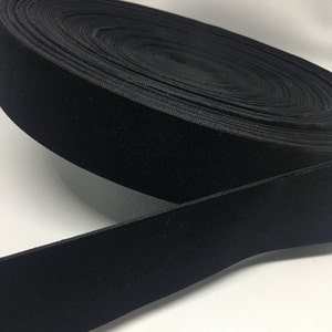 zwart fluwelen lint op maat gesneden, dubbelzijdige kerst, haarelastiekje, choker, cadeaulint breed dik 1 inch 1,5" 2" 5/8"