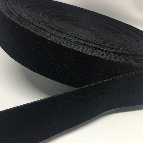 black velvet ribbon yard double or single faced 1 or 2 side wide 2 inch 3 1/2 inch 1 inch 3/4 inch 1/2 inch 6mm