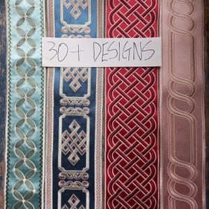 drapery trim regency for curtain, upholstery trimming by the yard, decorative fabric border ribbon