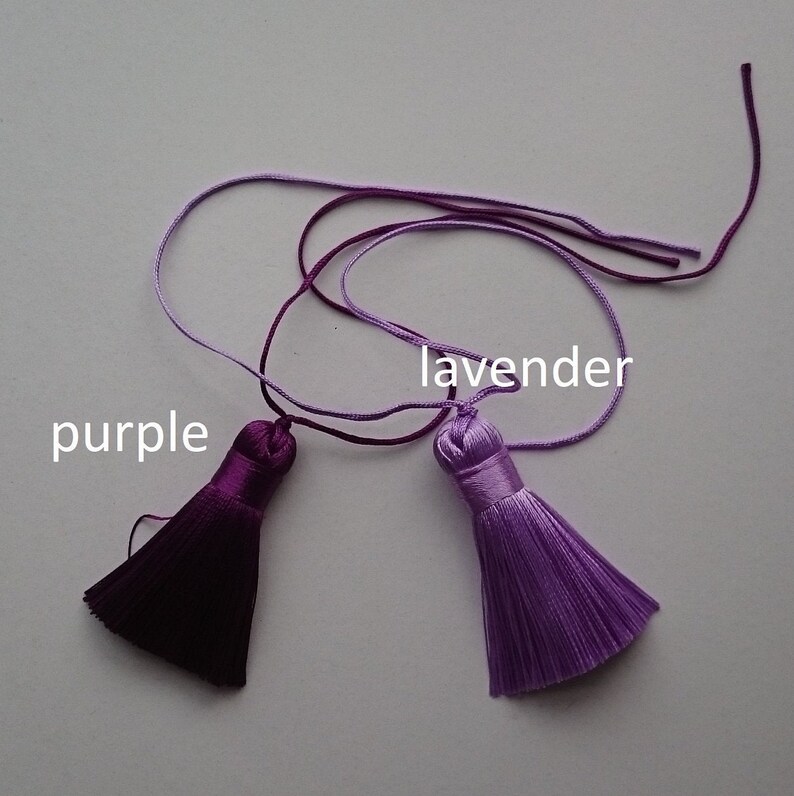 Silk small tassel 2 inch 5cm tassels for jewelry bookmark Etsy