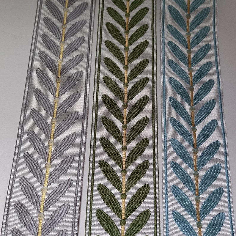 Leaf Curtain Trim Tape by the Yard Decorative Fabric Trim Etsy