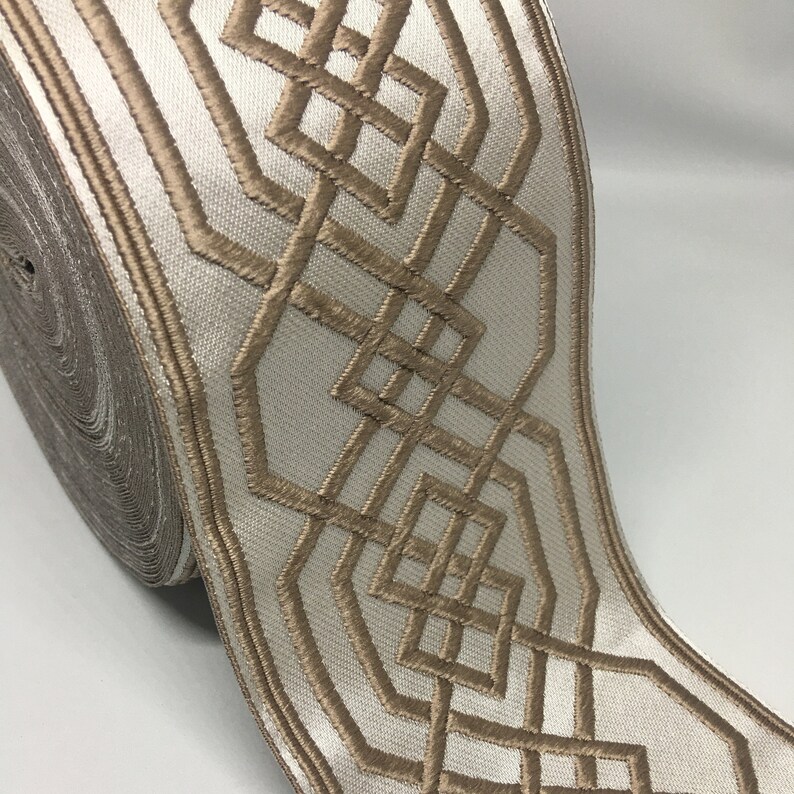 Navy curtain border fabric trim tape by the yard blue Etsy