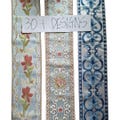 French Floral Jacquard Ribbon 2 or 3 1/2 Inch Tapestry Trim product logo