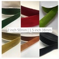 1 1/2 - 2 Inch Velvet Ribbon Trim Wide Thick - 30+ Colors product logo