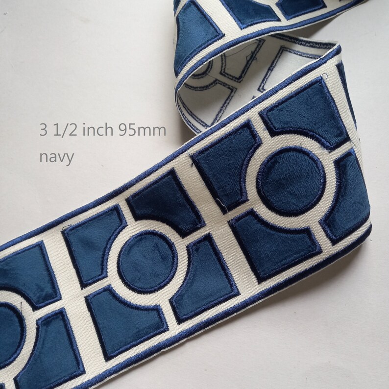 Fretwork Velvet Curtain Trim Tape Decorative Drapery Trim for Etsy