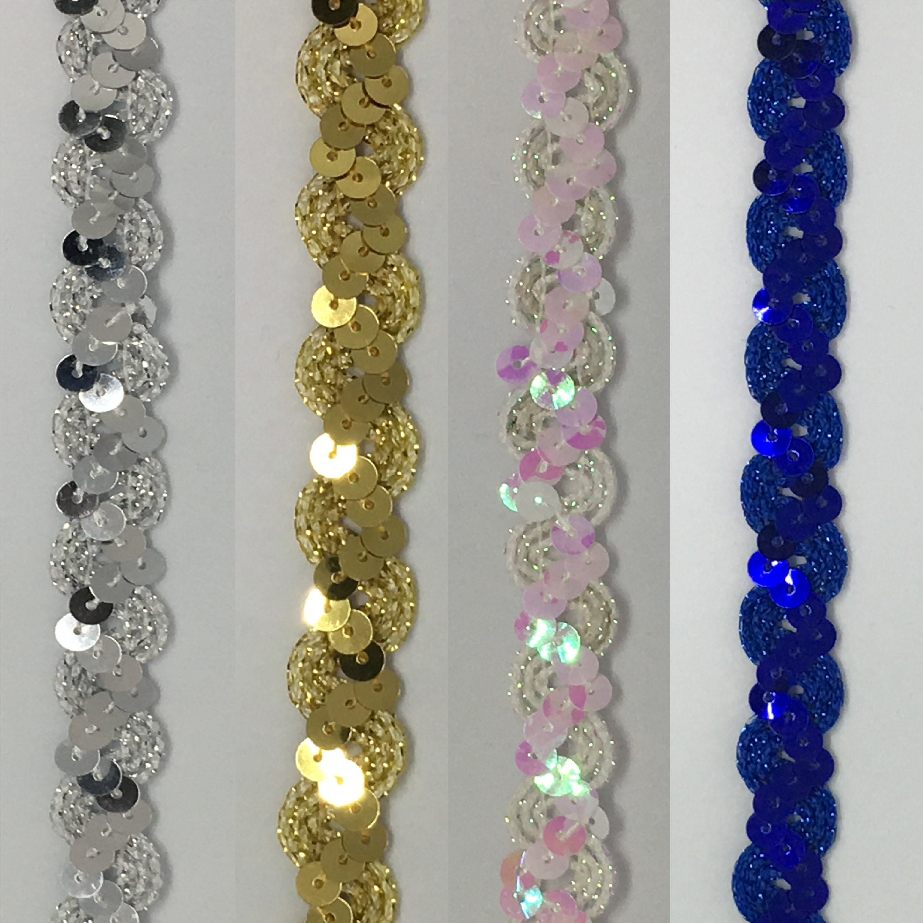 Sequin ribbon sequin trim by the yard sequined ribbon Etsy