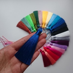 bookmark tassels 3 inch 8cm with 30 colors