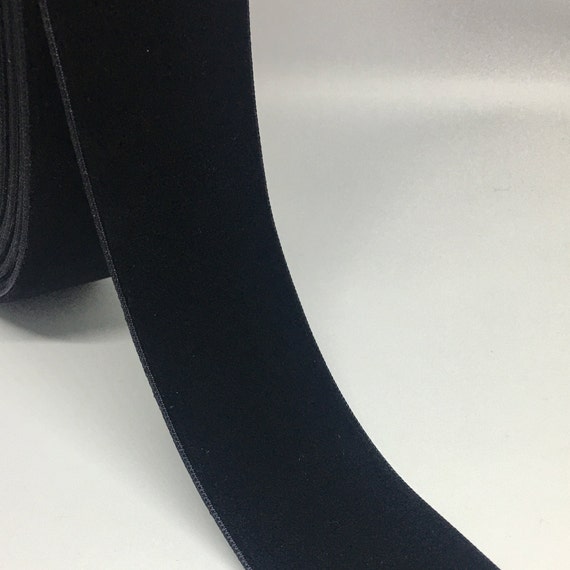 50mm Imported Velvet Ribbon - Black