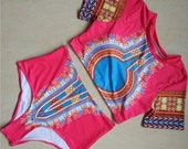 Pink Dashiki 2-piece Bikini