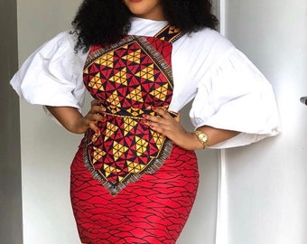 Ankara Overall Dress