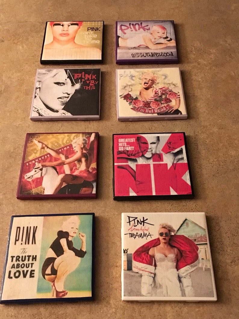 Pnk 8 Pc Coaster Set Etsy