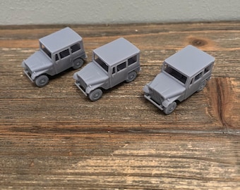 HO Scale 1:87 Mail Truck / Jeep  (3pk)