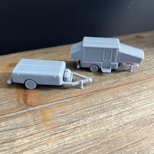 HO Scale 1:87 Popup Camper Set (2pk)