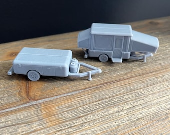 HO Scale 1:87 Popup Camper Set (2pk)