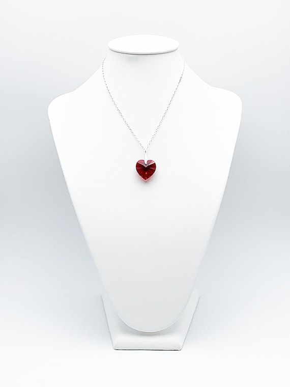 ネックレス・ペンダント [KINDABABY] red heart point crystal necklace MUSINSA | KINDABABY red heart point crystal necklace