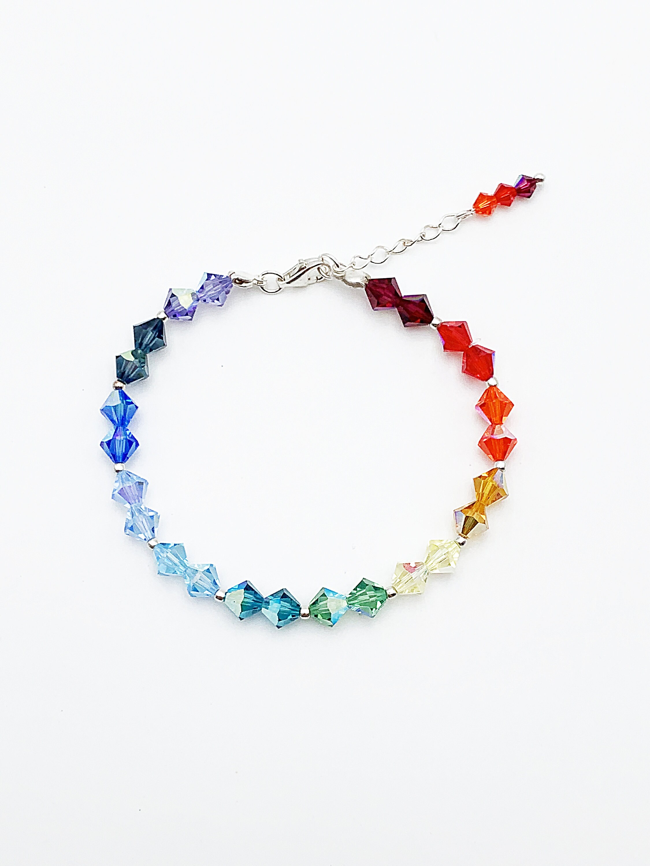 クリスタルビーズブレスレット 再販】クリスタルガラスが煌めく✨エキゾチック ビーズステッチ