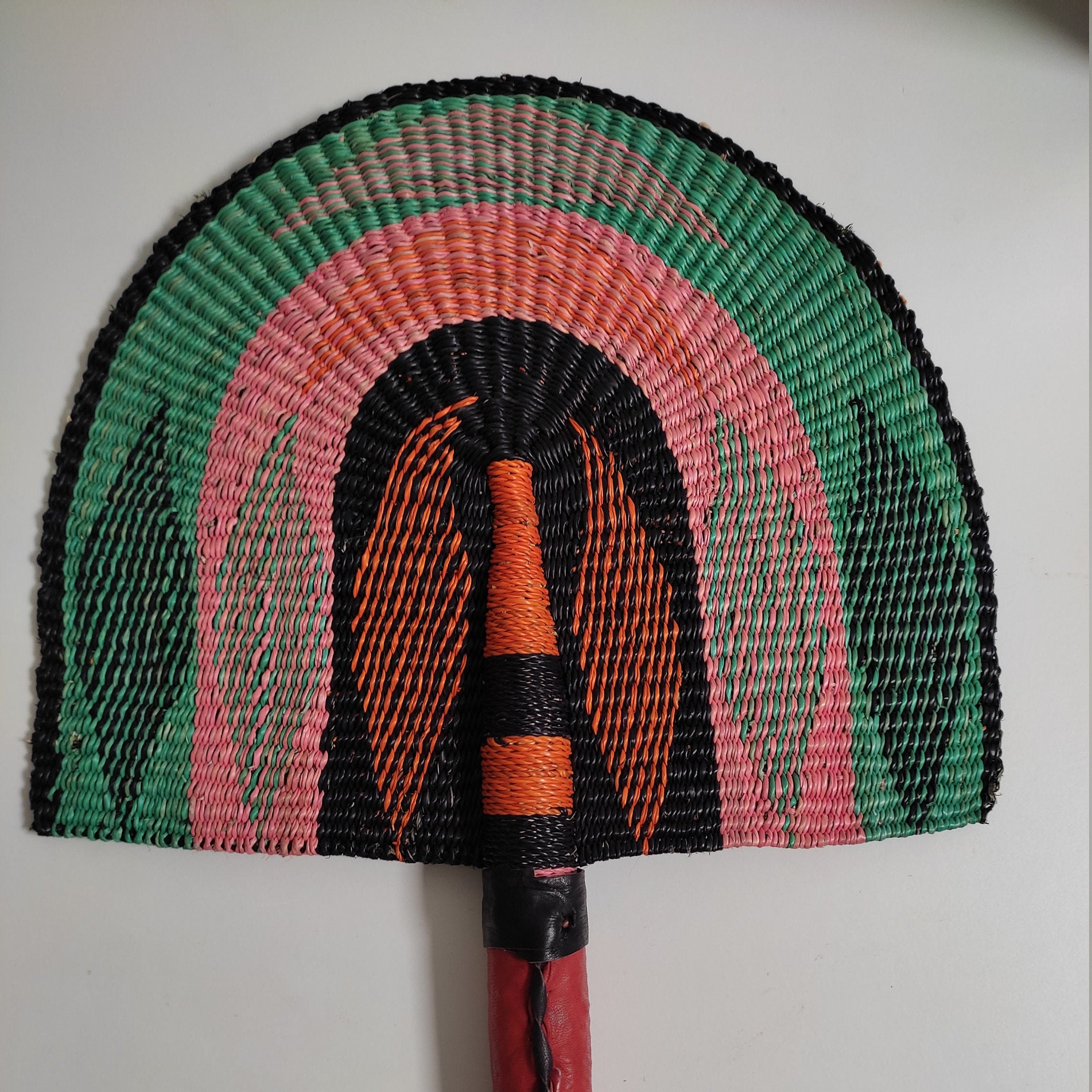 Eventail Africain Bolga Tressé à La Main