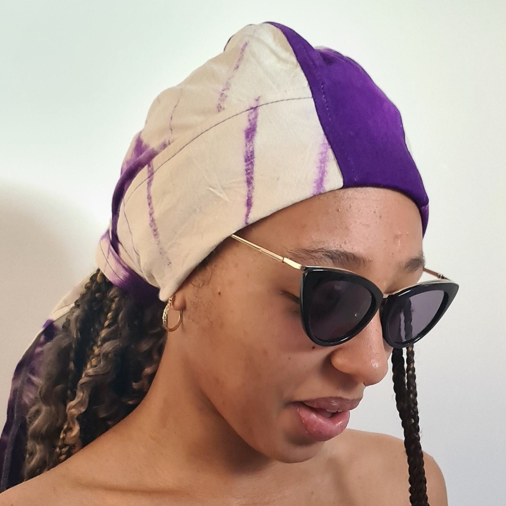 Velvet Durag / Du-rag / Do-rag / Bandana - Unisex - Dark Red – AfricanFabs