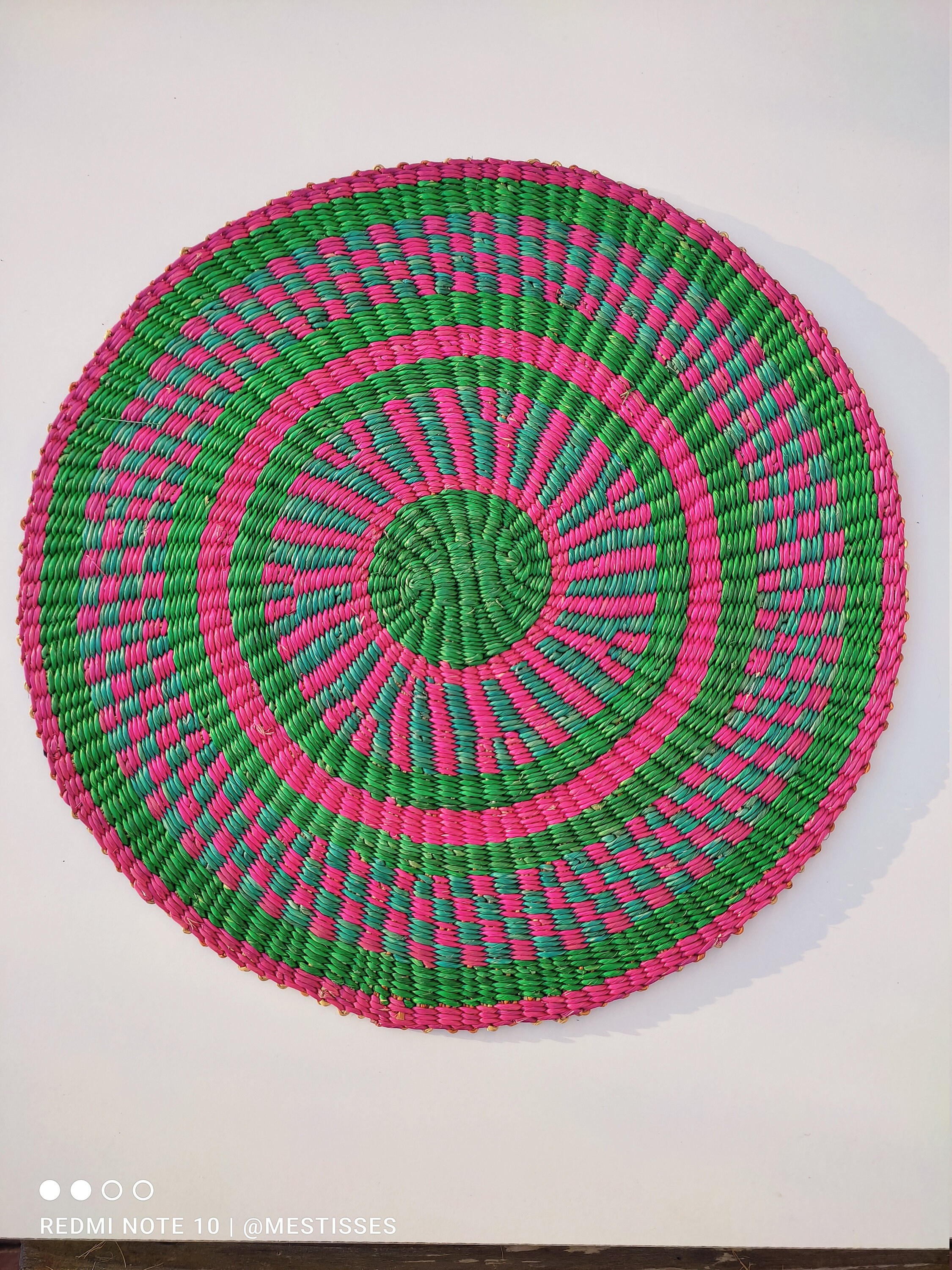 Set de Table en Herbes La Savane Teintée, Dessous Plat Bolga