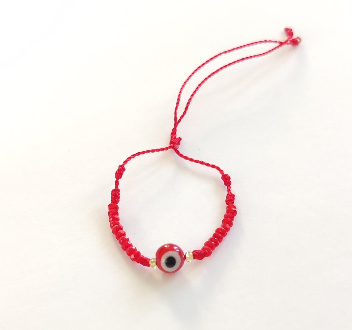 Baby Bracelet, Red Evil Eye Bracelet, Mexican Made, Made in Mexico Baby