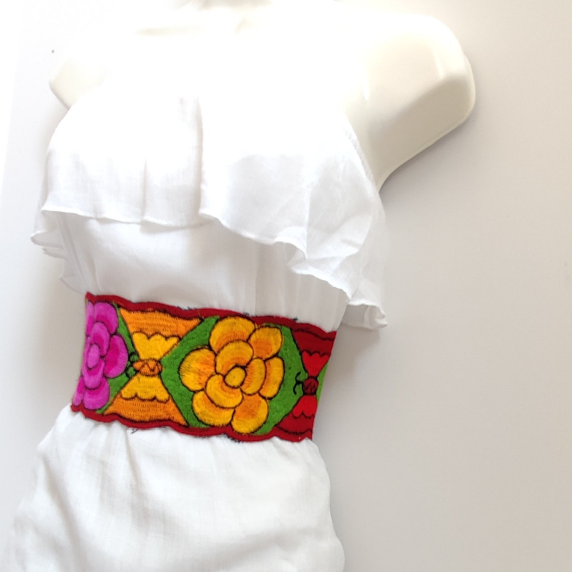 Mexican women's embroidered belt colorful Mexican belt Etsy