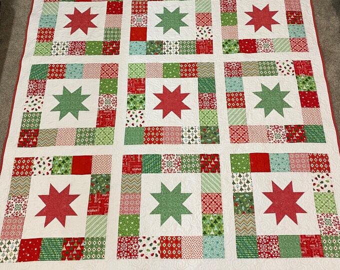 Christmas Quilt Etsy