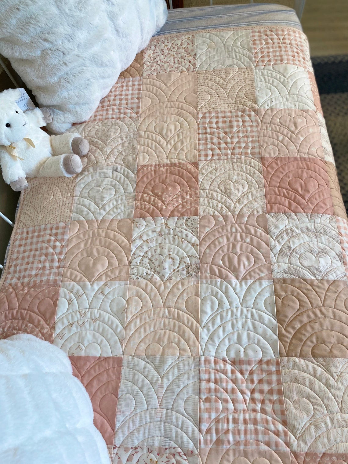 Blush Pink Ballerina Fusion Toddler Quilt Etsy