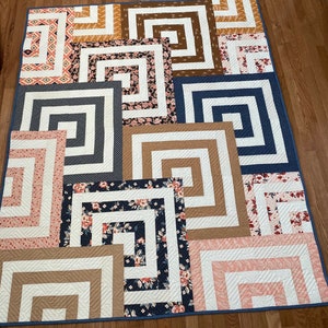 Fall Maze Contemporary Quilt