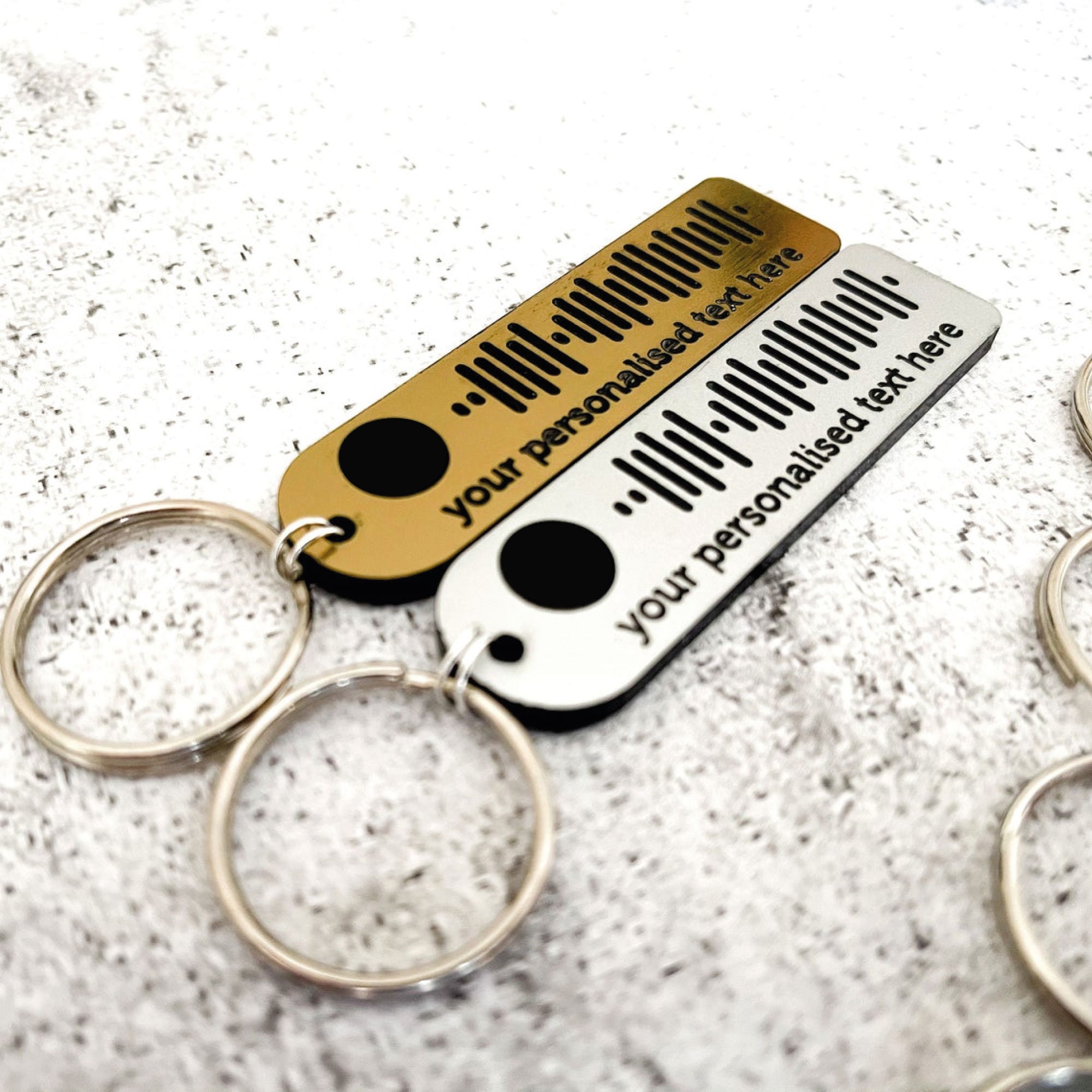 Personalised Song Keychain Scan and Play Keyring Any Song Etsy