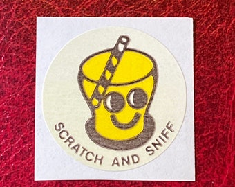 Vintage Matte CTP 1977 77 Scratch and Sniff Sticker. Mint Condition with Strong Scent!!!