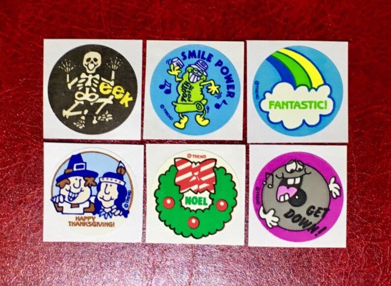LEMON matte Vintage Trend Scratch and Sniff Stinky Sticker