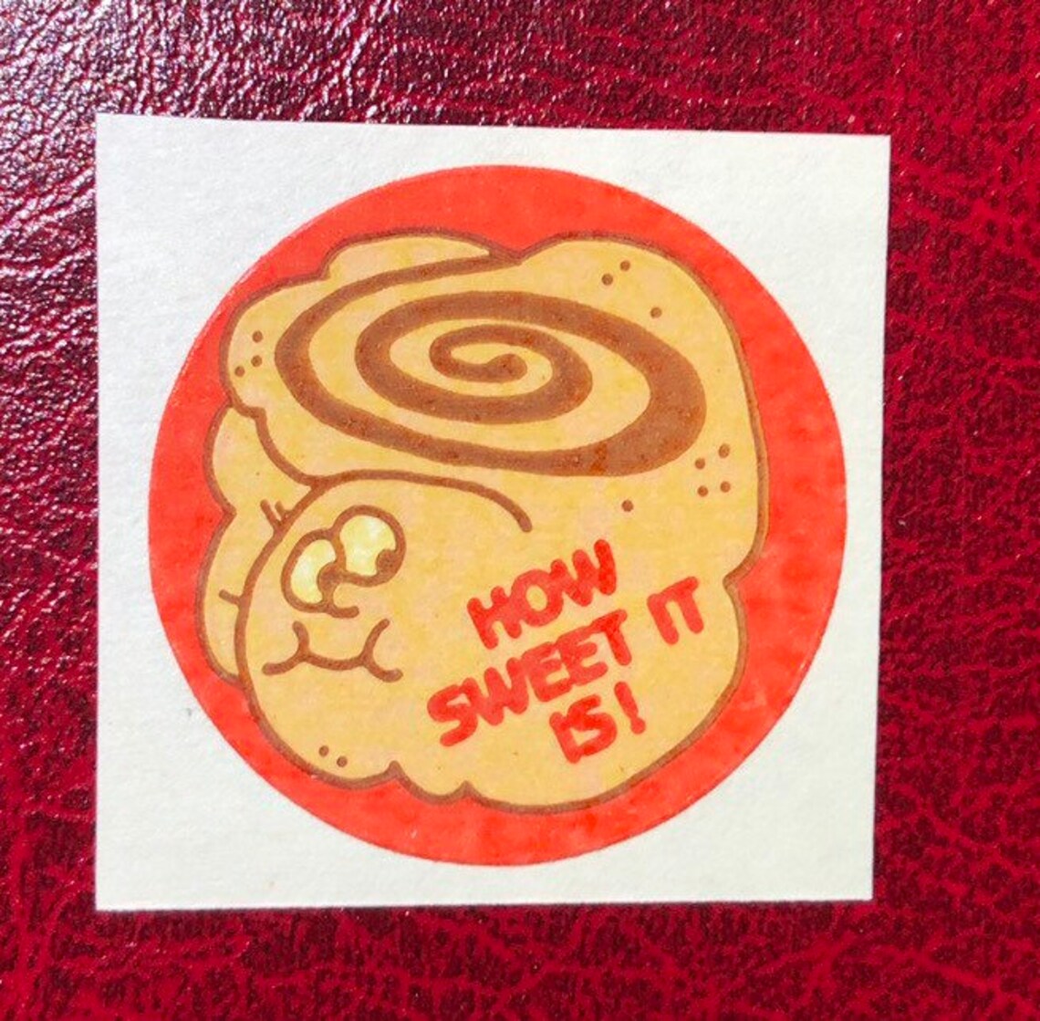 Vintage 80s Trend Matte Scratch and Sniff Sticker No TM Etsy