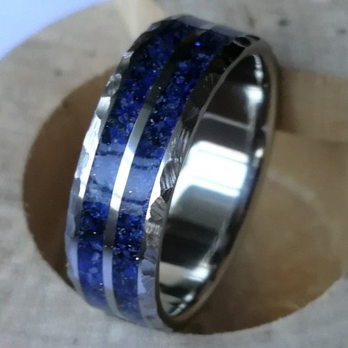 Unique Handmade Titanium Ring trinity With - Etsy