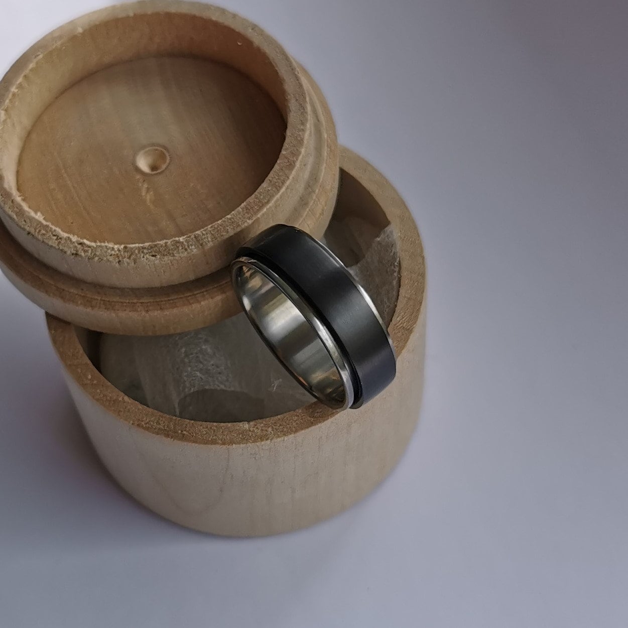Black Zirconium Spinner Ring
