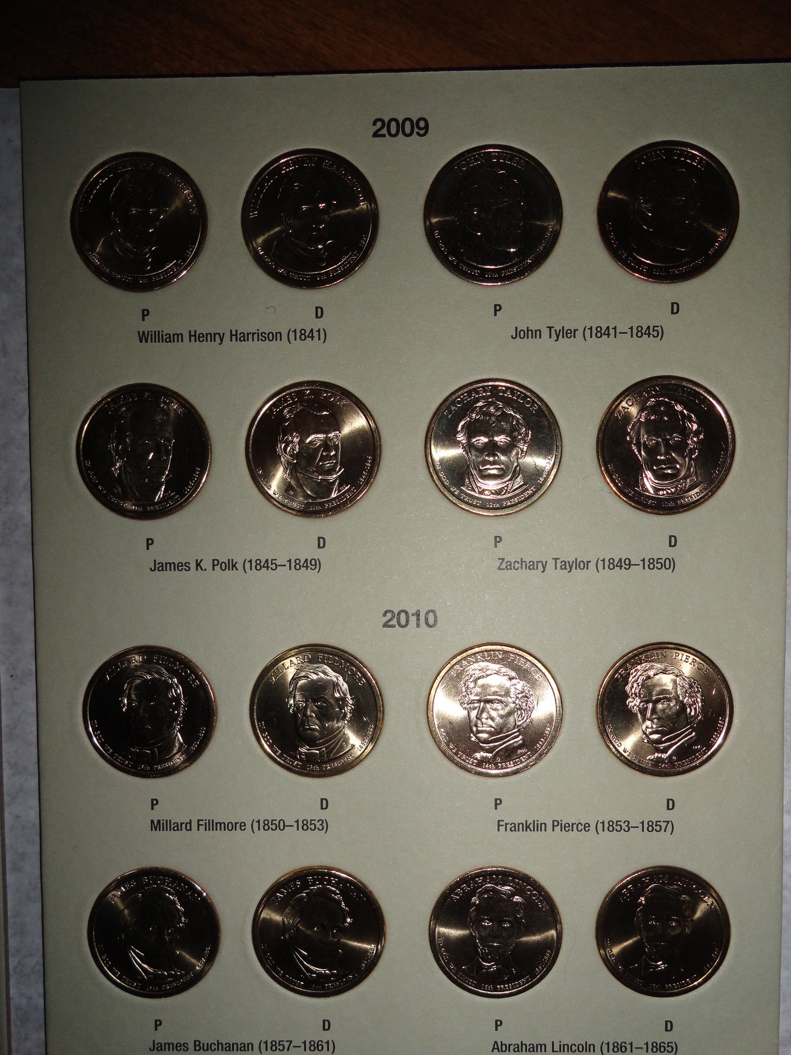 President Dollar Coin Folders Collectable American Antique Etsy