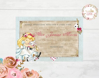 Alice in Wonderland Invitation