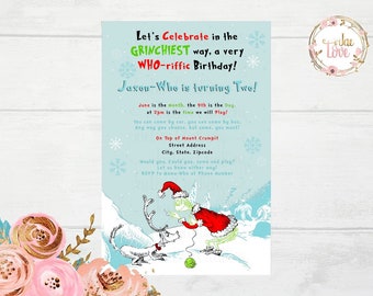 Grinch, Christmas Invitation