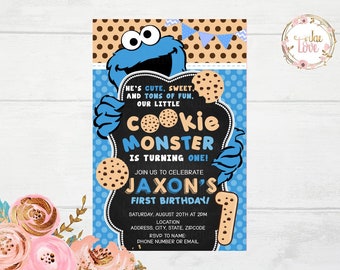 Cookie Monster Invitation
