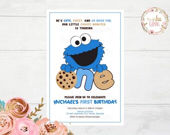 Cookie Monster Invitation