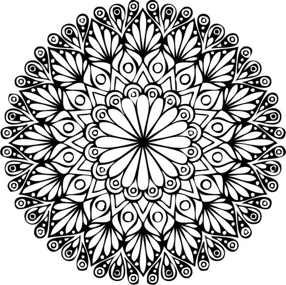 Download Mandala Svg Cut File For Cricut Or Silhouette Iron On Vinyl Etsy
