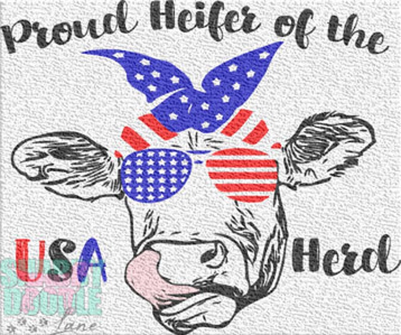 Download USA Heifer 4th of July SVG cut cricut silhouette ...