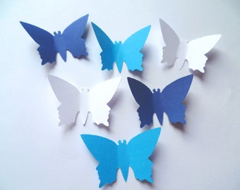 36 large butterflies, punched parts. Wall tattoo, wall decoration, desired colors possible, paper butterflies, 5 cm