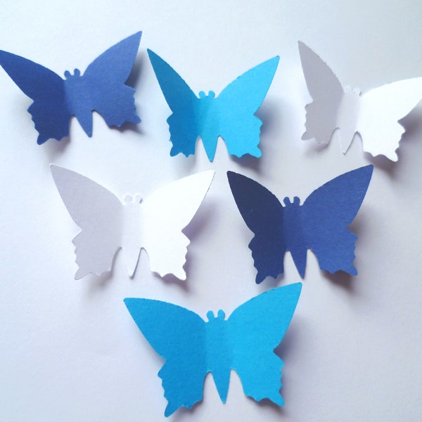 36 large butterflies, punched parts. Wall tattoo, wall decoration, desired colors possible, paper butterflies, 5 cm