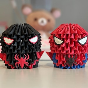 Figura di carta origami 3D Spiderman